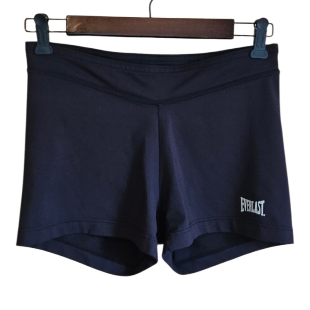 Everlast Women's Medium Black Coolmax Lining Athletic Compression Booty Shorts